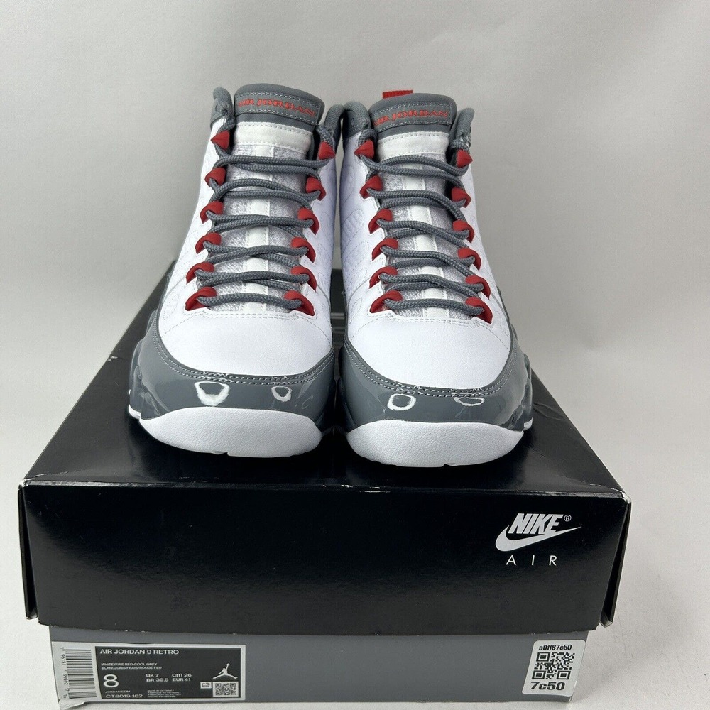 Nike Shoes Air Jordan 9 Retro "Fire Red/Cool Grey” 2024 - Picture 2 of 5